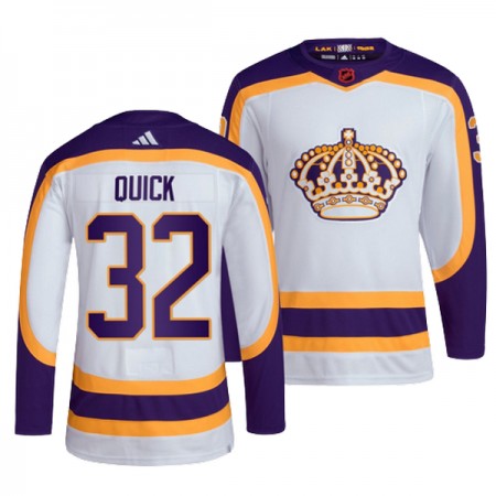Los Angeles Kings Trikot Jonathan Quick 32 Adidas 2022-23 Weiss Reverse Retro 2.0 Authentic - Herren